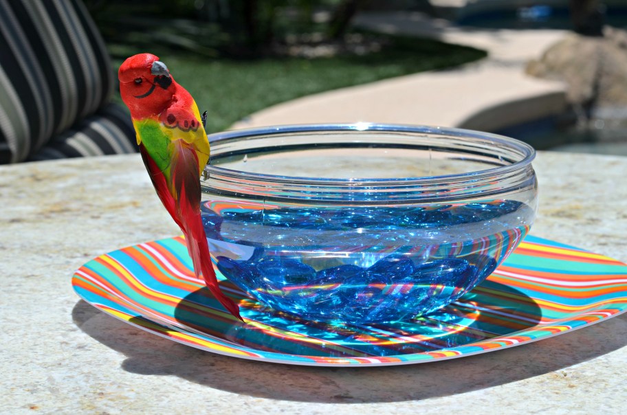 dollar tree bird bath